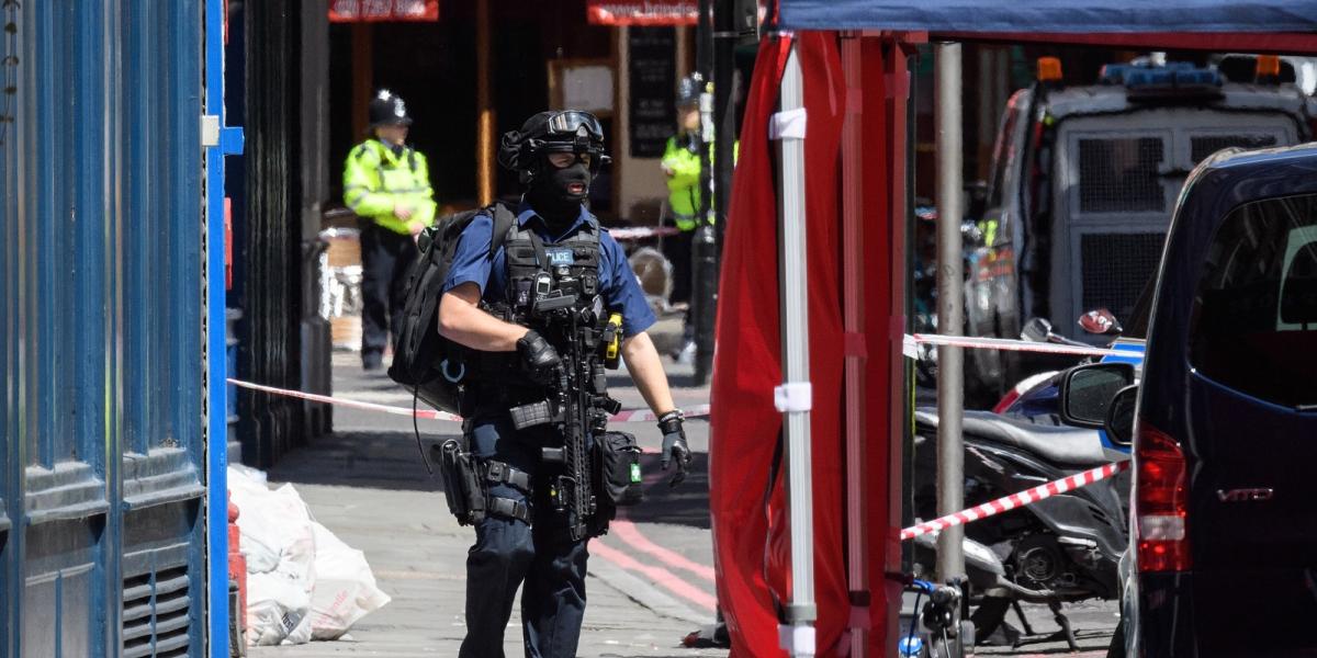 A londoni merénylet helyszínén FOTÓ: Getty Images