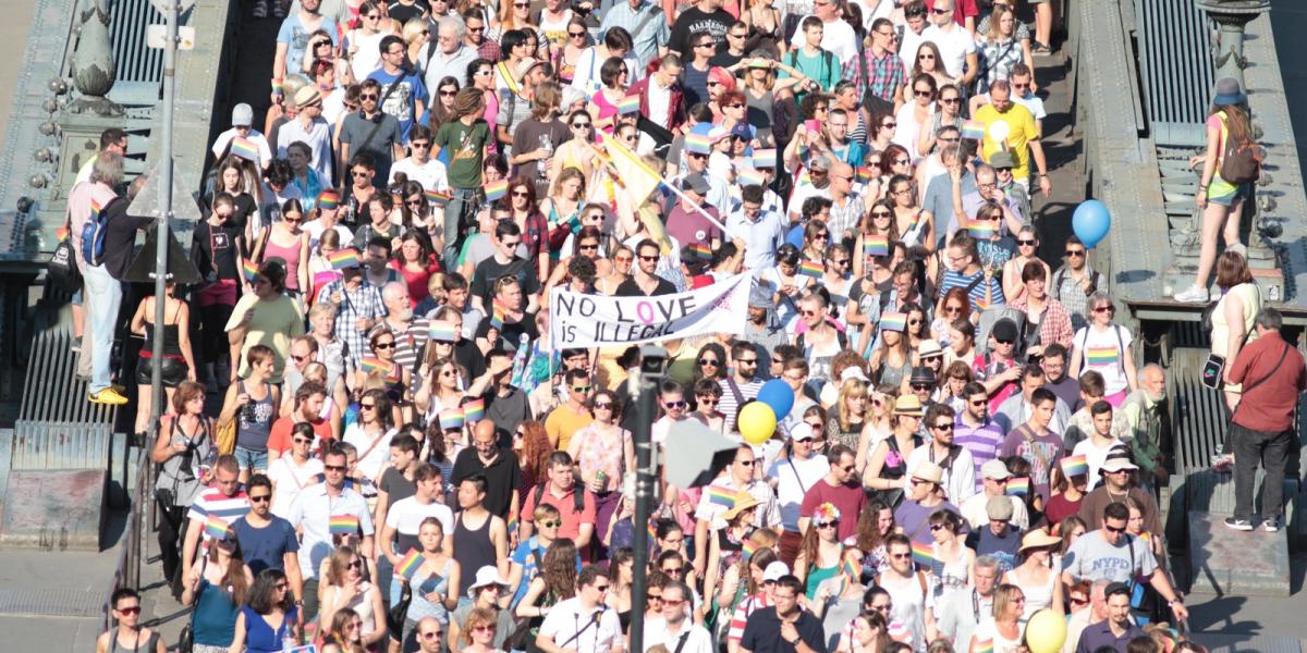 A 20. jubileumi Budapest Pride 2015-ben FOTÓ: Molnár Ádám