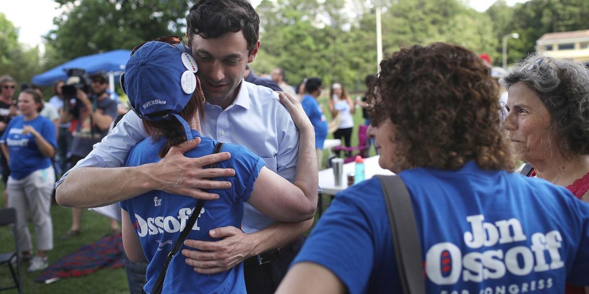 John Ossoff vezet a felmérésekben FOTÓ: GETTY IMAGES/JOE RAEDLE