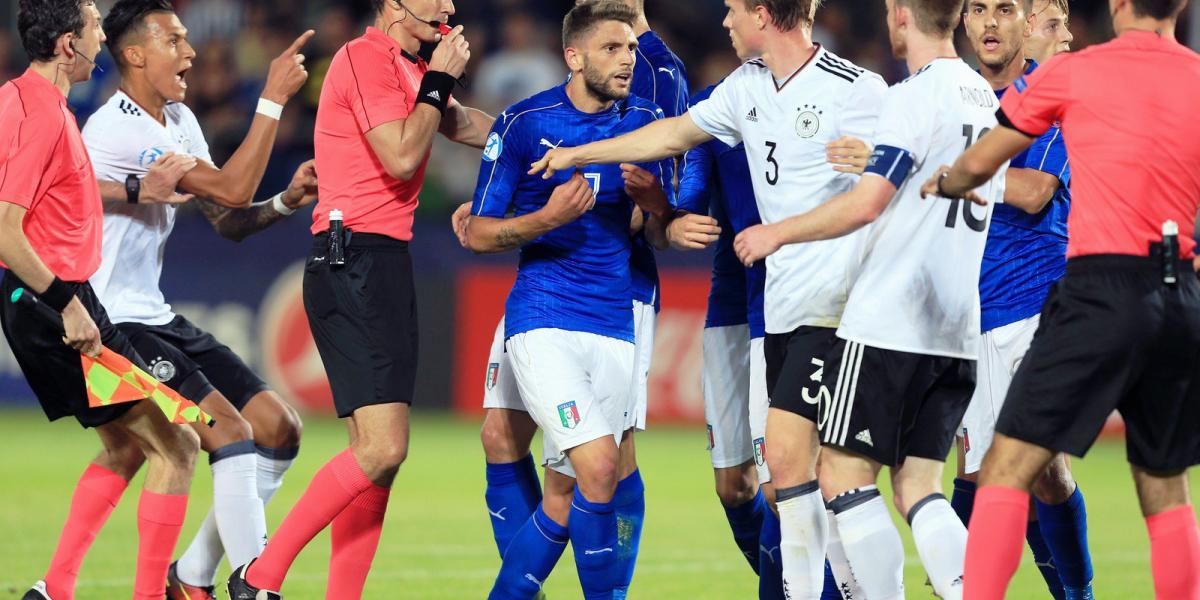 A szombati olasz-német U21-es Európa-bajnoki mérkőzés FOTÓ: Stephen Pond/Getty Images