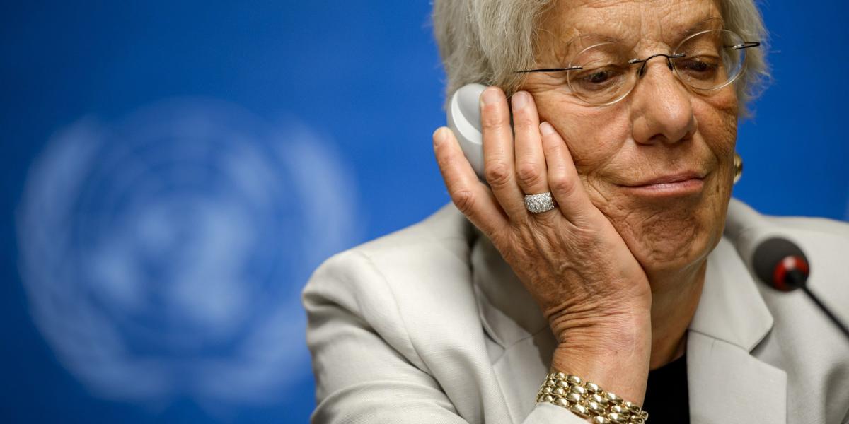 Carla Del Ponte FOTÓ: FABRICE COFFRINI / AFP