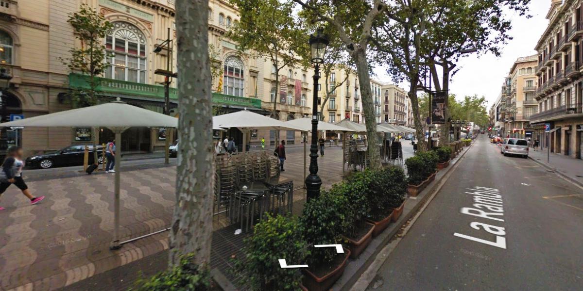 A La Rambla a Google Street View-on