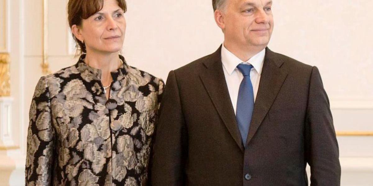 Lévai Anikó és Orbán Viktor, az "örömszülők" Forrás: Facebook