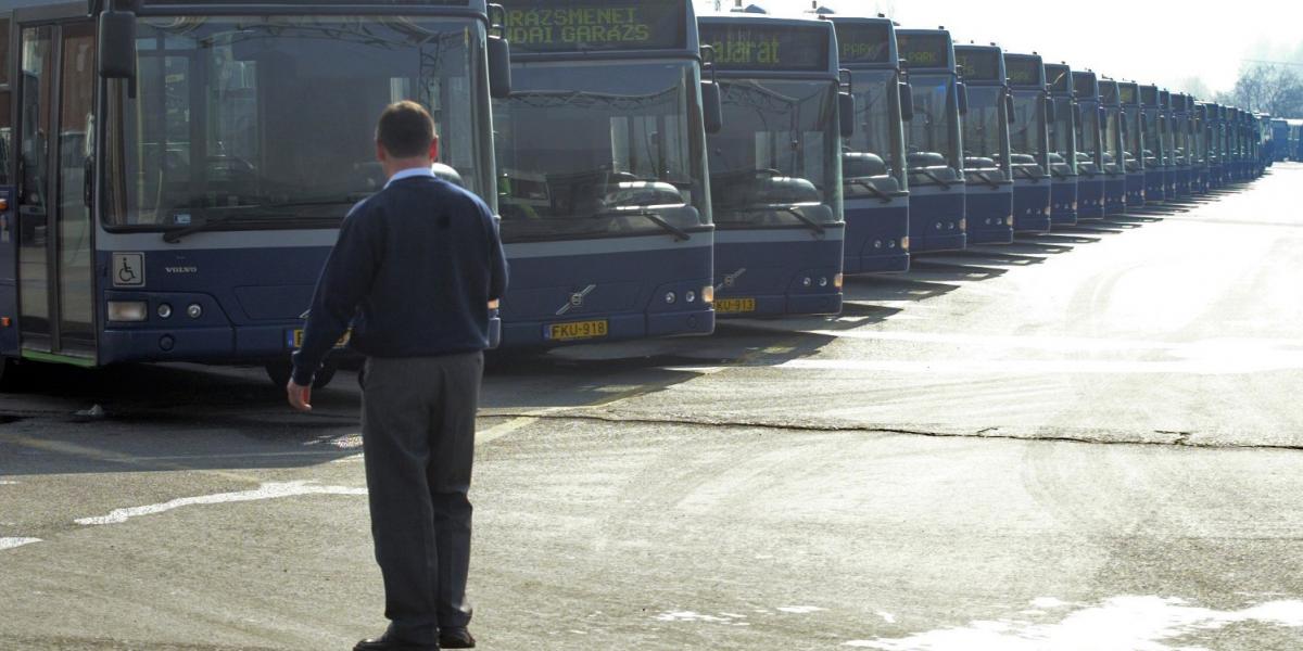 Tavaly év végén 2100 buszsofőr dolgozott a BKV-nál, és ebben az üzletágában 250-300 vezető hiányzott. FOTÓ: Szalmás Péter