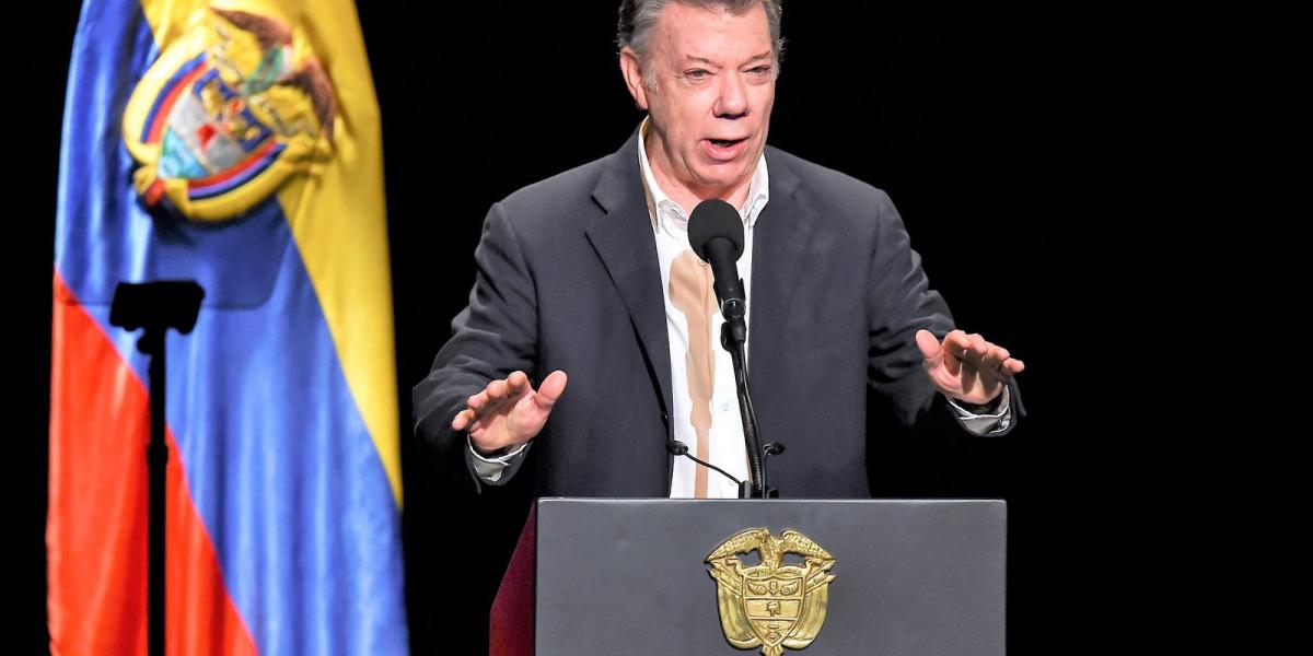 Juan Manuel Santos hisz abban, hogy erőfeszítése nem volt hiábavaló FOTÓ: RAUL ARBOLEDA/AFP