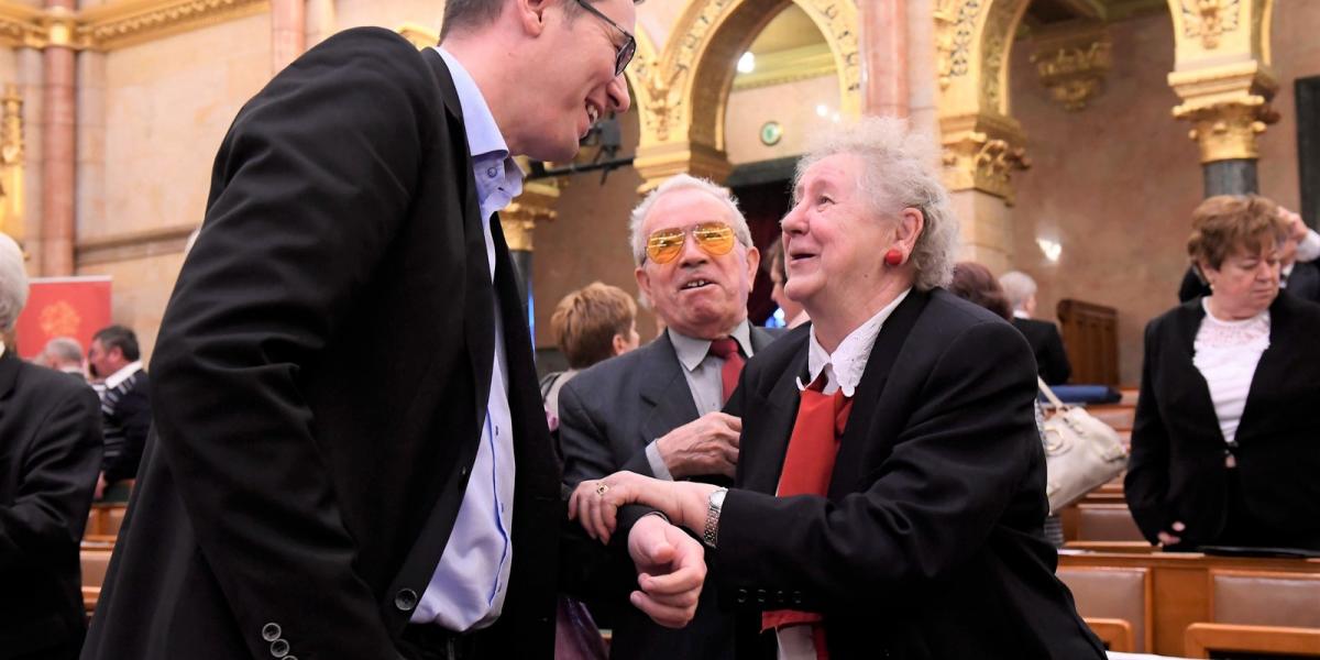 Karácsony Gergely az MSZP és a Párbeszéd miniszterelnök-jelöltje az Országos Nyugdíjas Parlament második ülésén január 25-én. MT