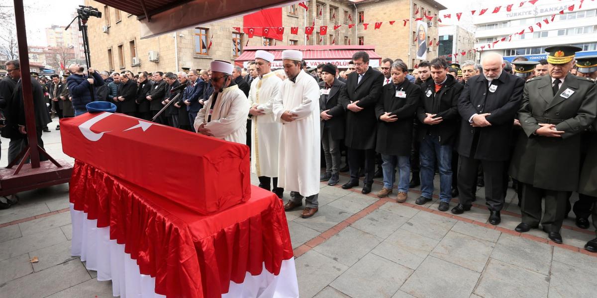 Eltemették a Szíriában meghalt katonákat Fotó: Orhan Cizek/Anadolu Agency