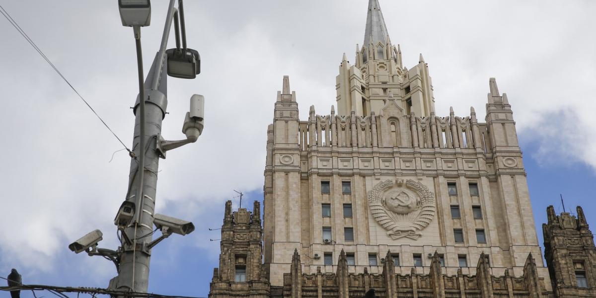 Az orosz külügyminisztérium épülete, Moszkva. Fotó: Maxim ZMEYEV / AFP