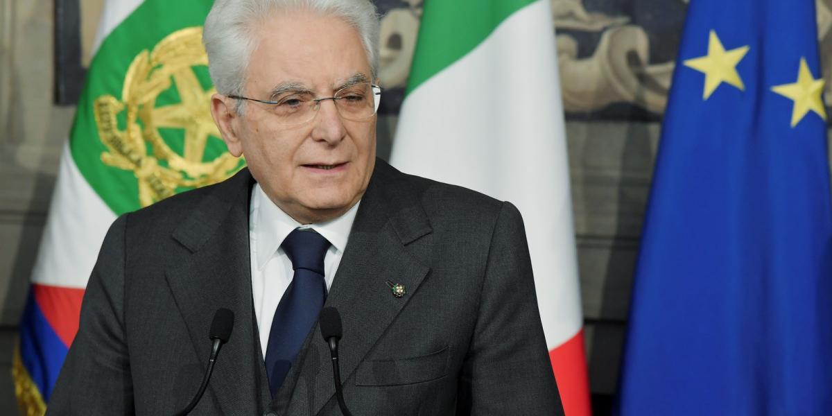 Sergio Mattarella olasz államfő. Fotó: Tiziana FABI / AFP