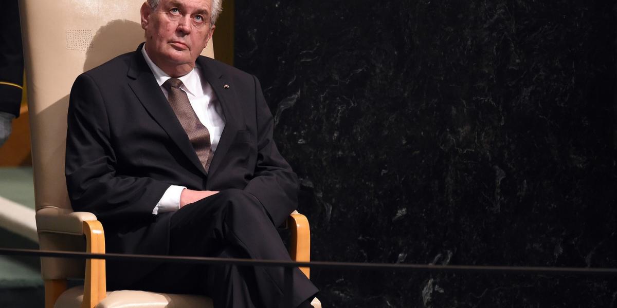 A Moszkva-barát Milos Zeman - AFP fotó