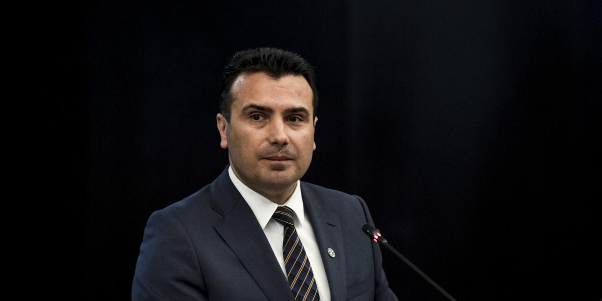 Zoran Zaev a szófiai csúcstalálkozón. Fotó: Dimitar DILKOFF / AFP