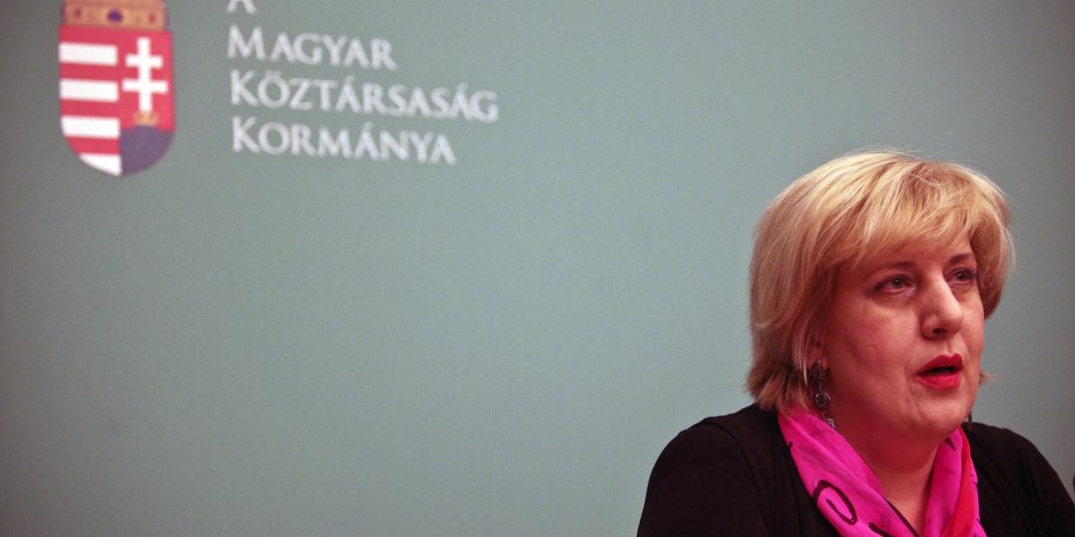 Dunja Mijatovic, egy 2011-es, az új média-szabályozáshoz kapcsolódó magyarországi látogatása alkalmával. Fotó: BALINT PORNECZI /