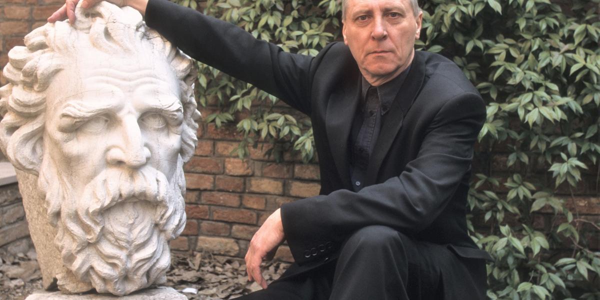 Peter Greenaway brit rendező Velencében, 1995-ben - Fotó: Marcello Mencarini / Leemage /AFP