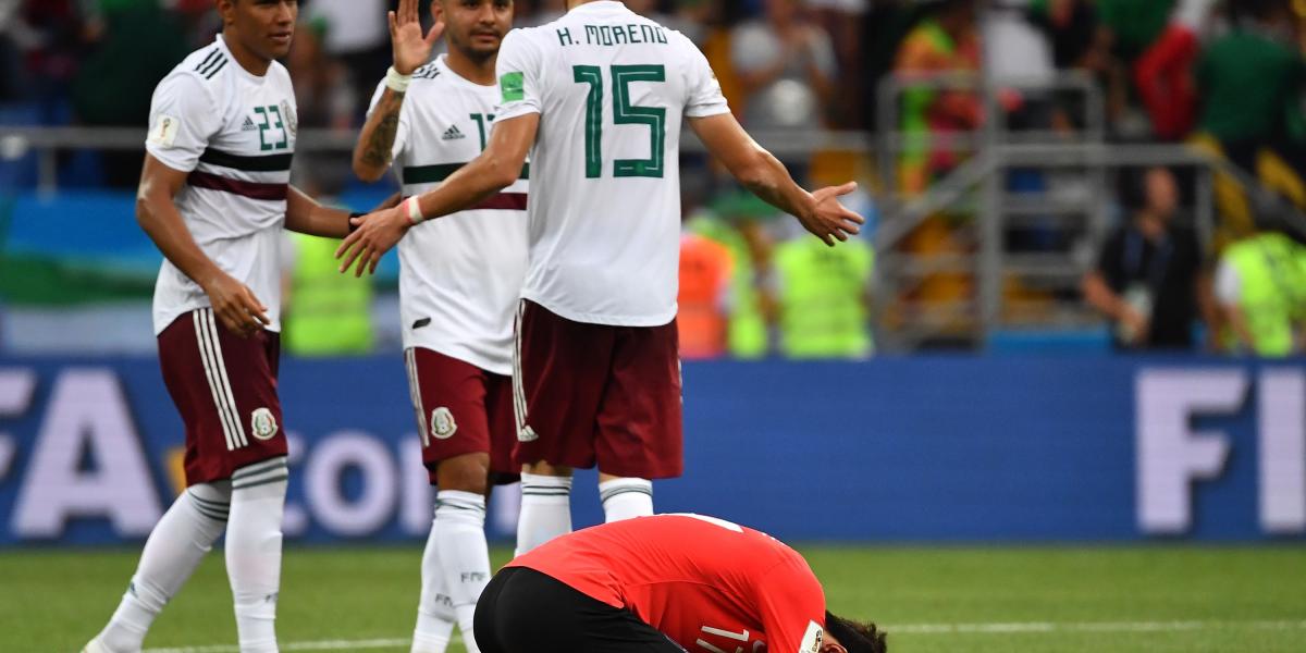 Mexikó-Koreai Köztársaság: 2-1. Fotó: JOE KLAMAR / AFP