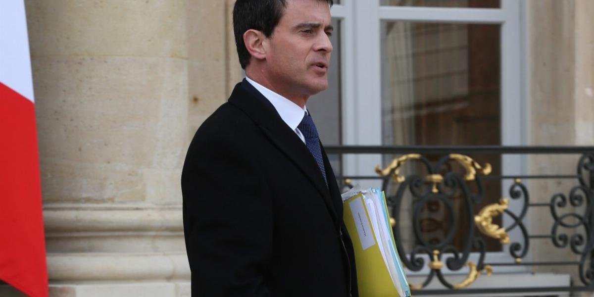 Manuel Valls, az új francia miniszterelnök az Élisée-palotába érkezik FOTÓ: EUROPRESS/GETTY IMAGES