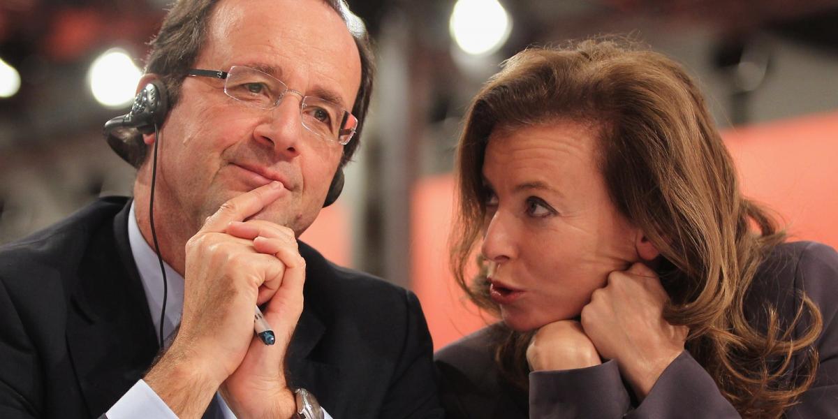 Hollande és Valérie még turbékolásuk idején