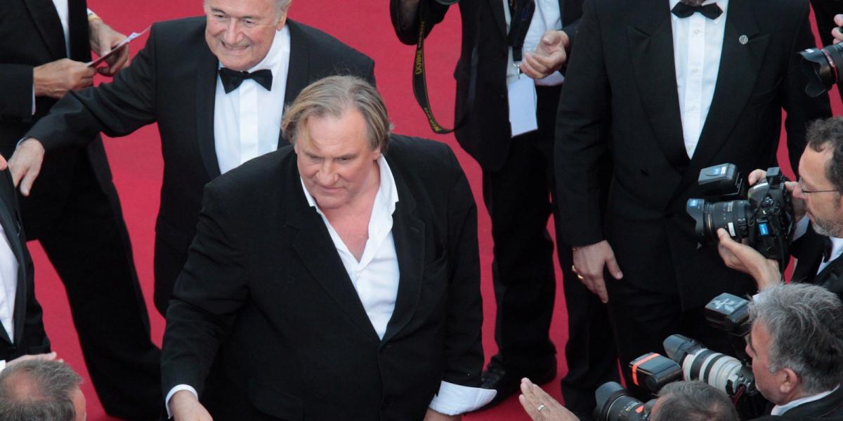 Blatter és Depardieu Cannes-ban - Fotó: Gettyimages.