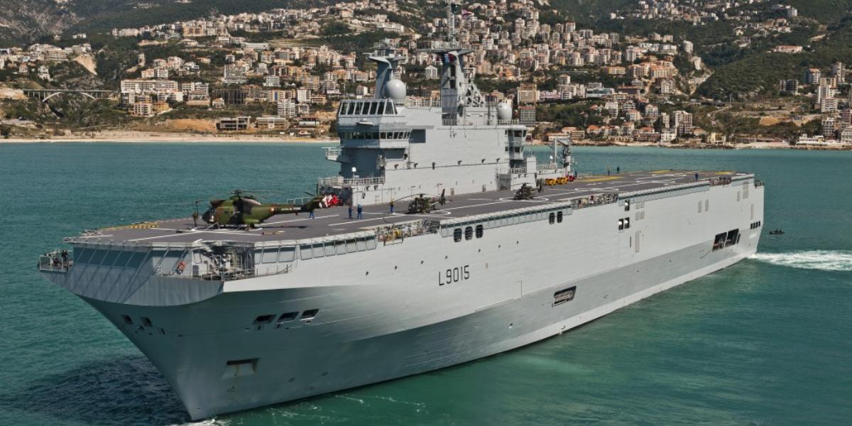 A helikopterhordozó hadihajók leszállítása több mint egymilliárd eurót hoz Franciaországnak FOTÓ: MISTRAL CLASS LHD