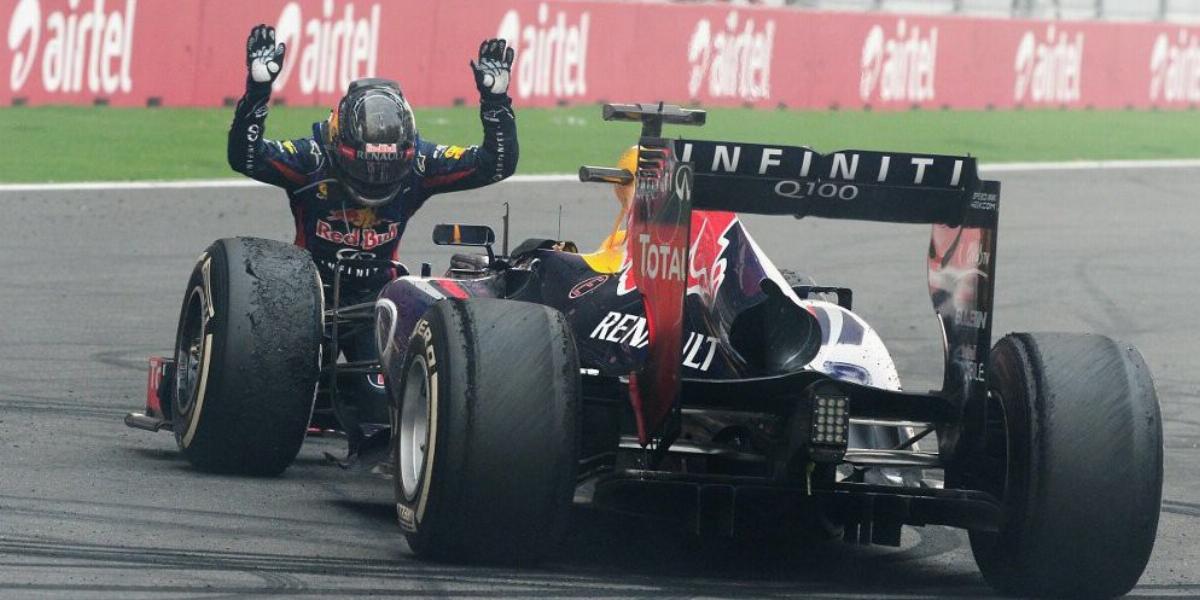 Vettel leborult a Red Bull előtt FOTÓ: EUROPRESS/GETTY IMAGES/SEAN GALLUP