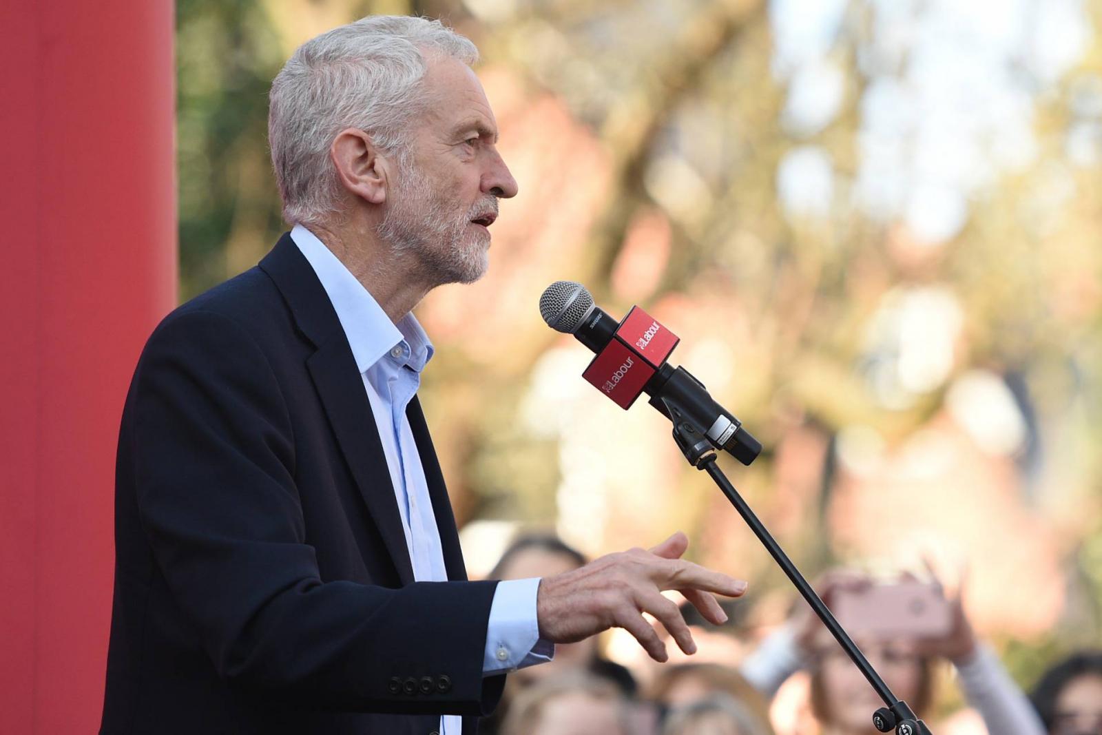 Jeremy Corbyn FOTÓ: OLI SCARFF / AFP