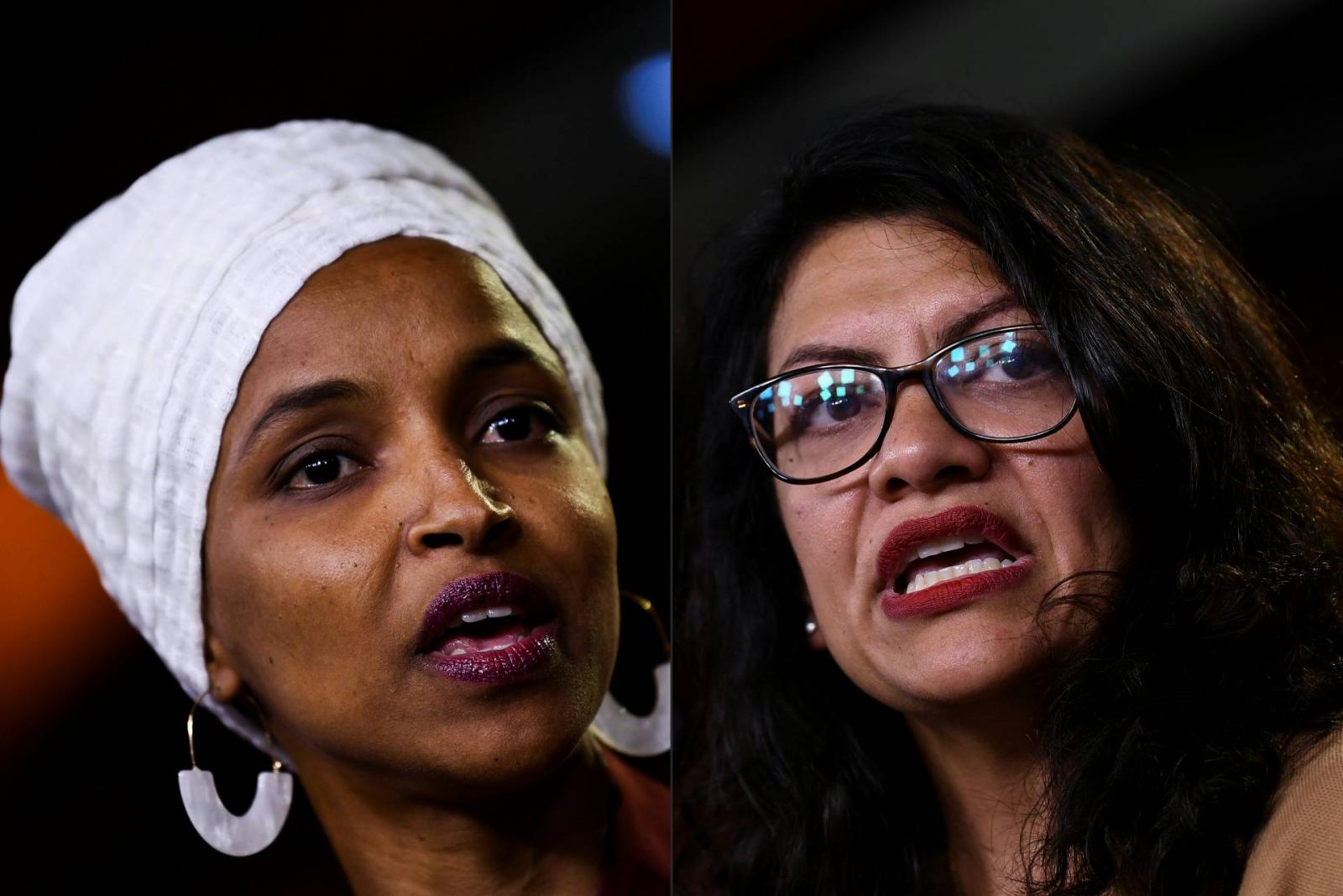 Ilhan Abdullahi Omar és Rashida Tlaib képviselők