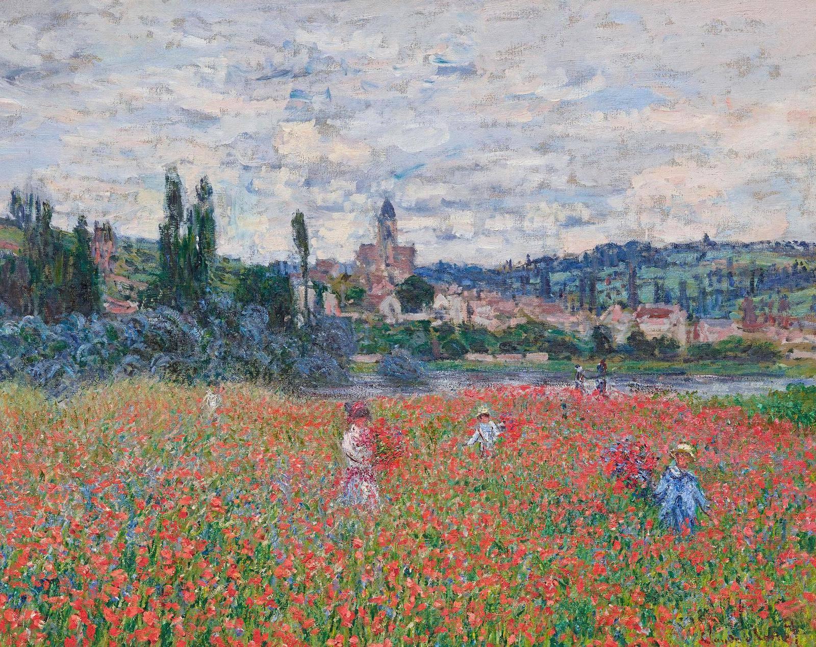 Pipacsföld Vetheuil közelében - Claude Monet