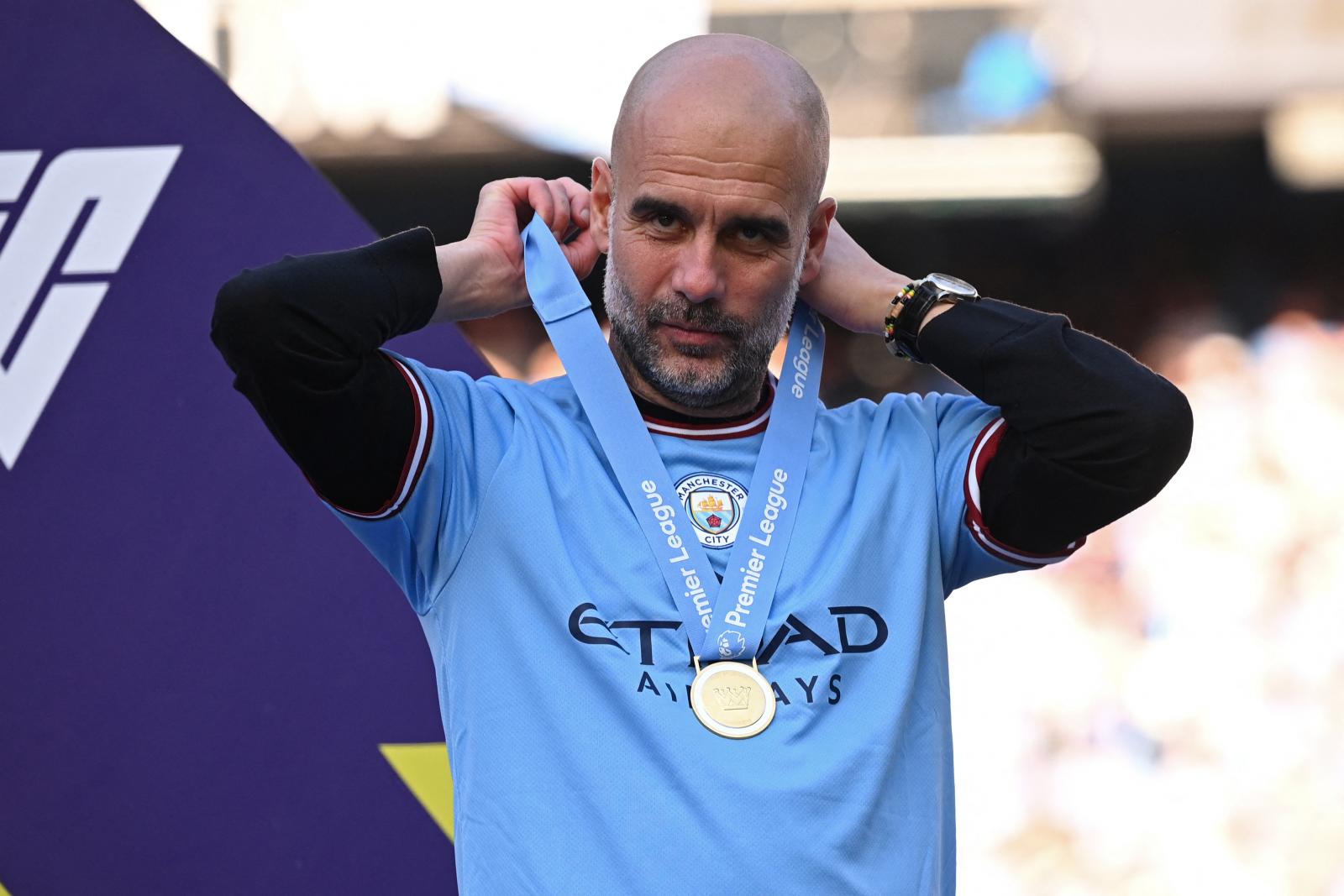 „Csak részese vagyok a sikereknek, a legfontosabb a játékosok szerepe” – hangoztatja a menedzser, Pep Guardiola