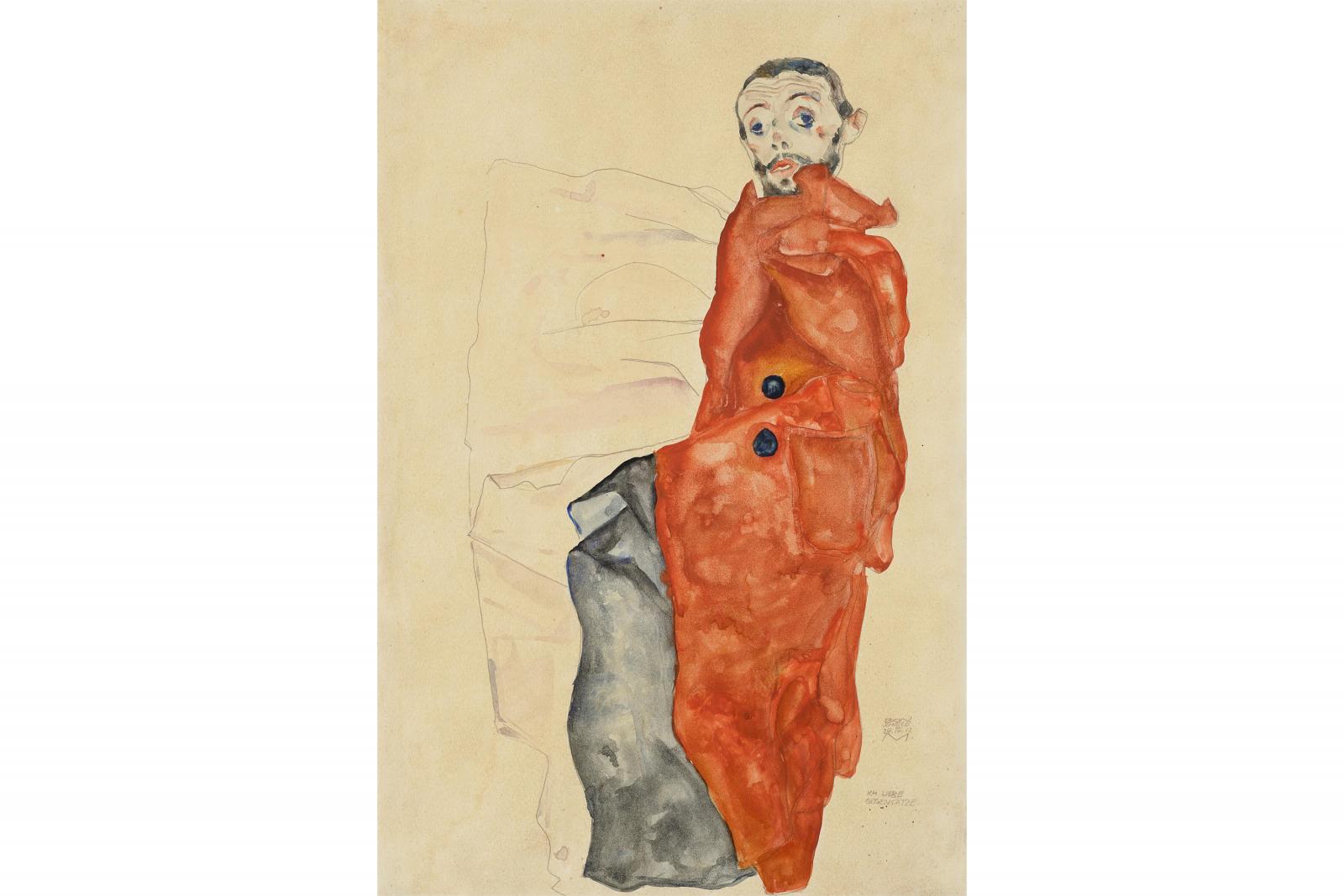 11 millió dollárért kelt el Egon Schiele Ich liebe Gegensätze című képe