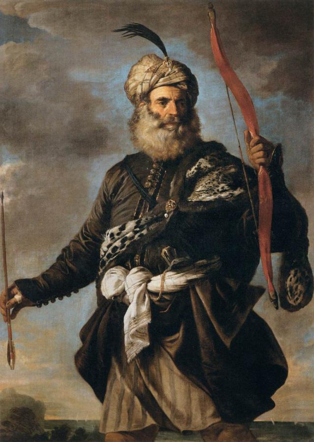 Berber (vagy
barbár) kalóz
Pier Francesco
Mola svájci olasz
művész festményén
(1650)