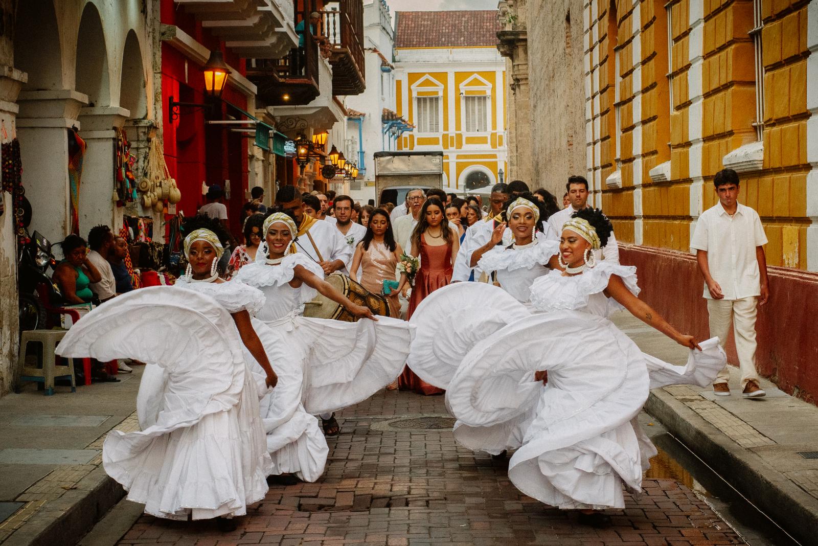 Az első esküvő képei a kolumbiai Cartagenában.