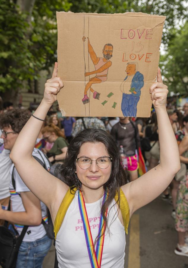 Egy korábbi Budapest Pride. A szerelem az szerelem