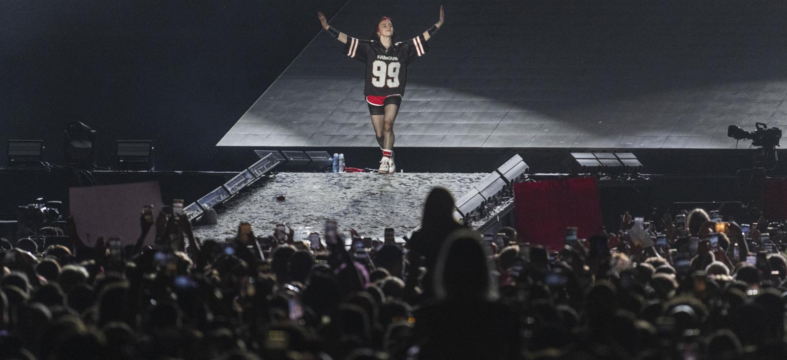 Billie Eilish 2023-ban lépett fel a Sziget Fesztiválon, Budapesten