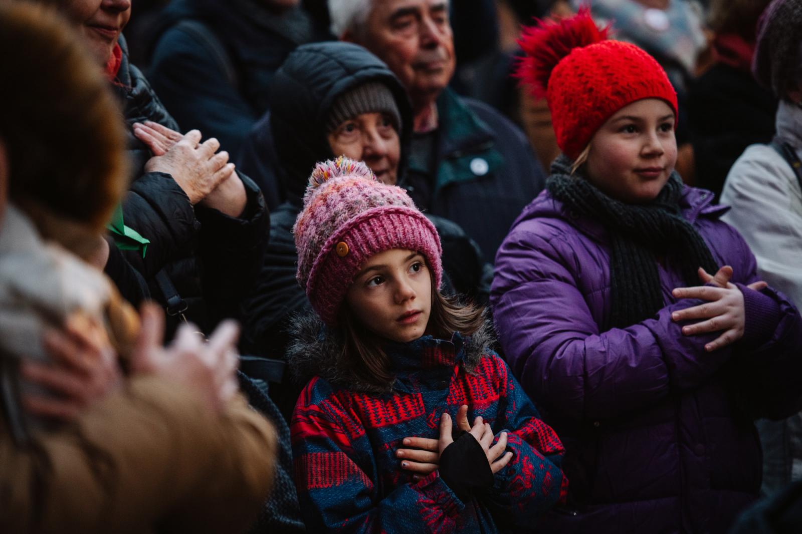 A Magyar Orvosi Kamara (MOK) által szervezett tüntetés Budapesten a Kossuth téren 2025. március 8-án