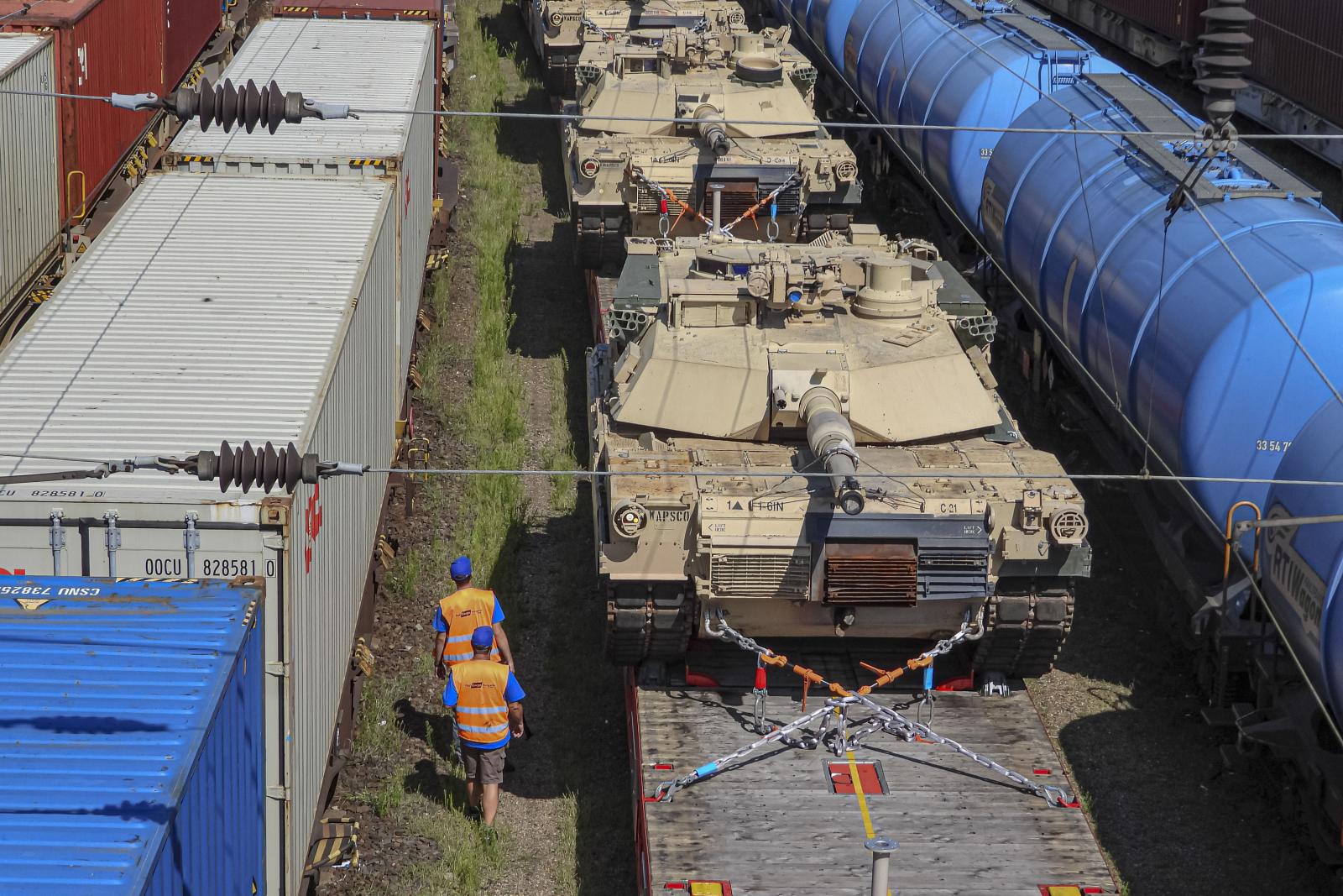 M1 Abrams tankok a Ferencvárosi pályaudvaron
– alig van már harci szerepük