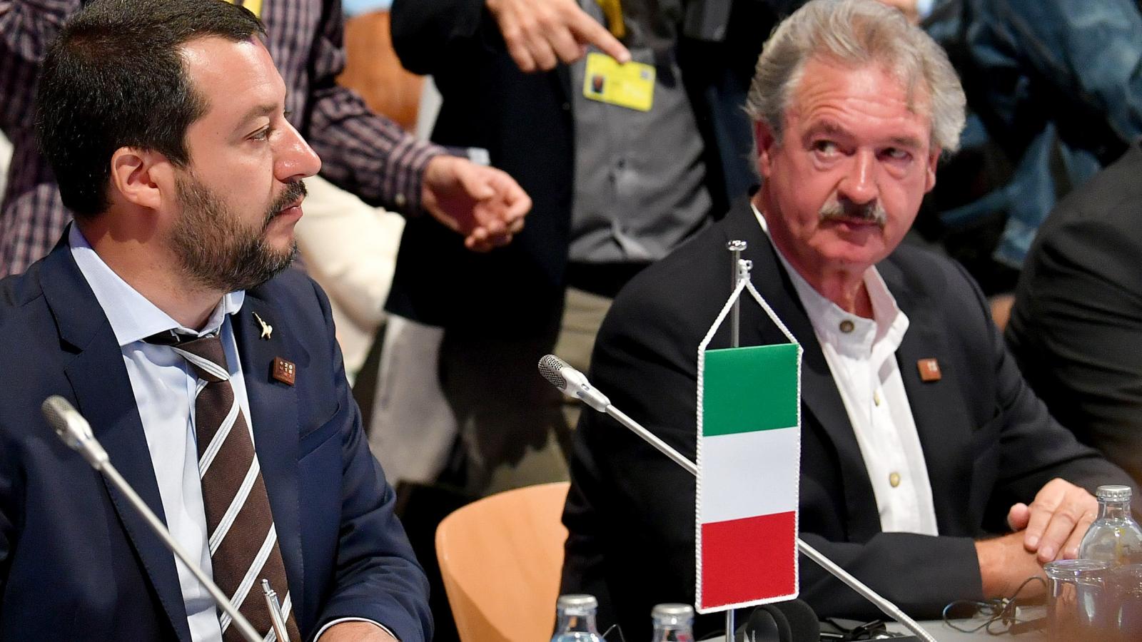 Matteo Salvini és Jean Asselborn még 2018. júliusában