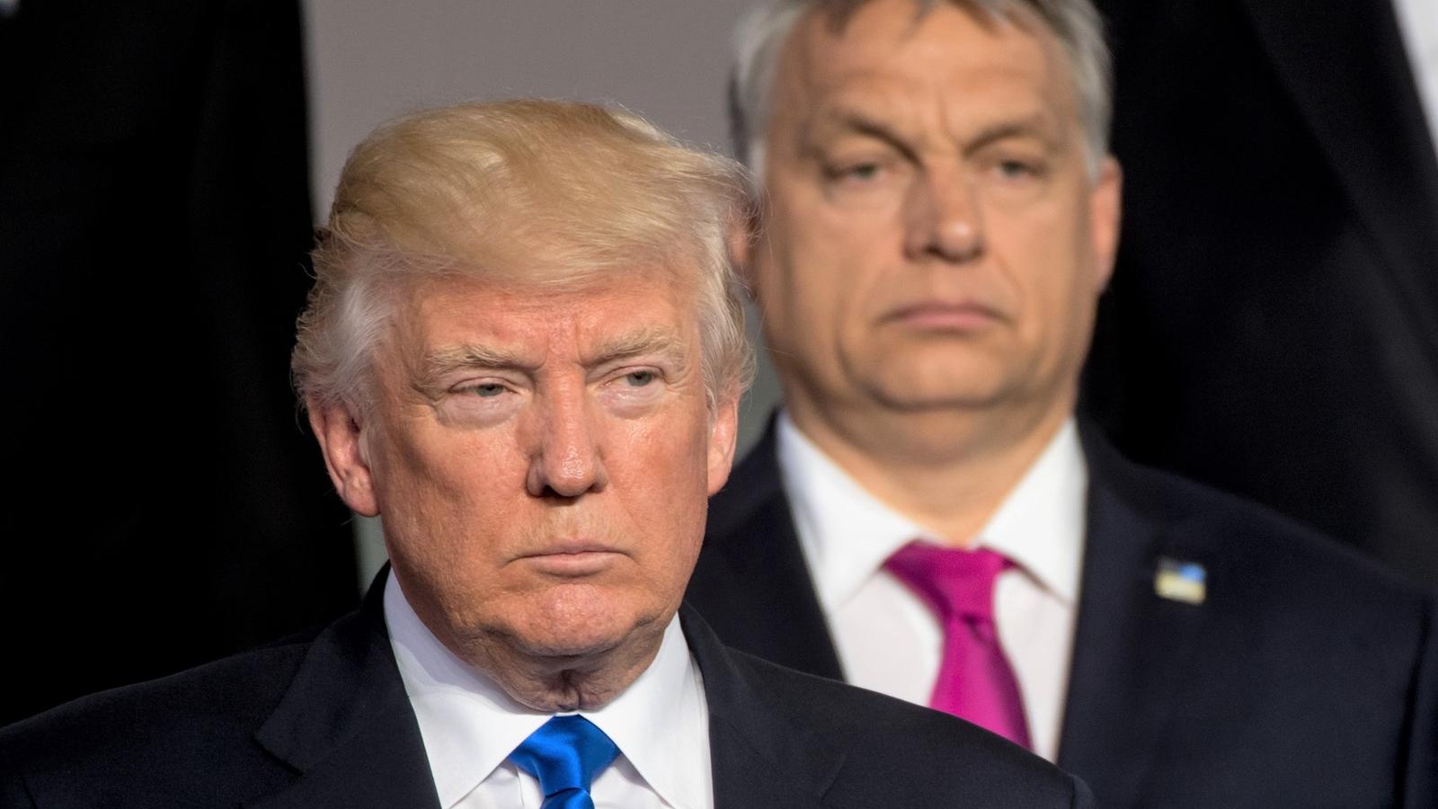 Trump és Orbán a belga fővárosban május 25-én a NATO-csúcson