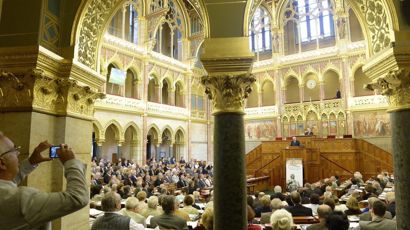 A Veritas történészkonferenciája a Parlament felsőházában FOTÓ: MTI/SOÓS LAJOS