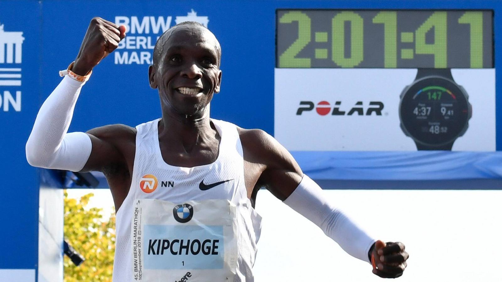 Eliud Kipchoge a 2018-as Berlin Maraton befutóján