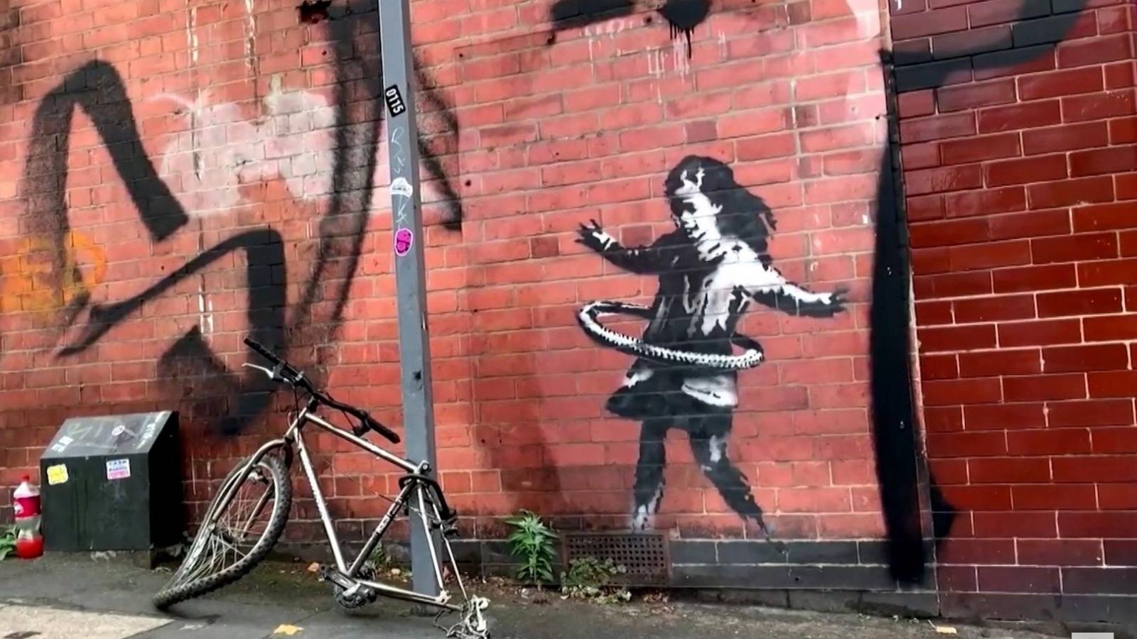 Részlet a Reuters tudósításából, melyben beszámolnak róla, hogy Banksy magának ismerte el a nottinghami graffitit