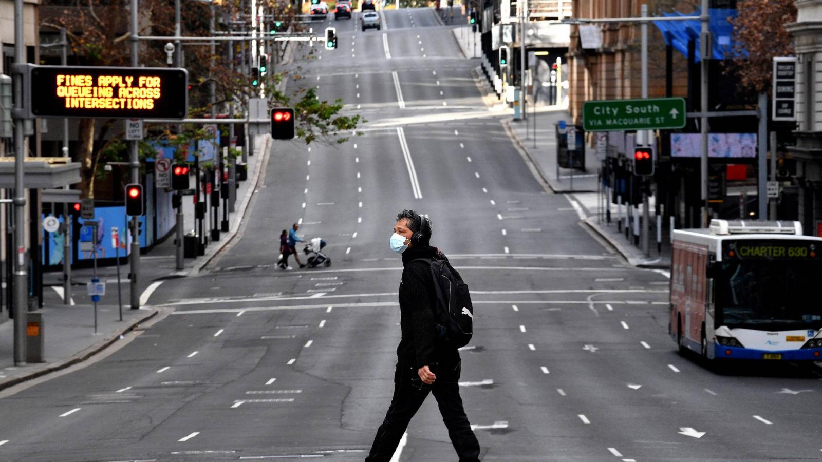 Utcakép Sydney-ben.