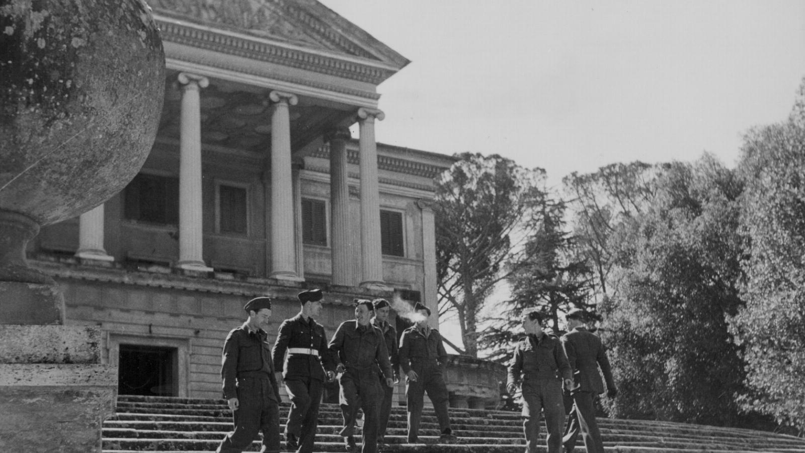 Mussolini villája a II. világháború végén. FOTÓ: Getty Images