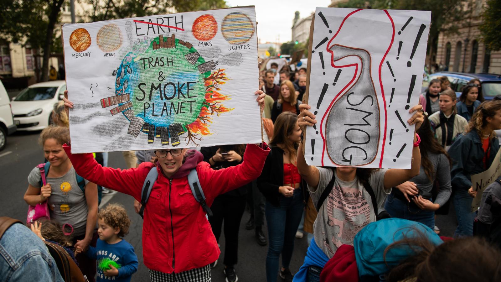 Fridays for Future demonstráció Budapesten