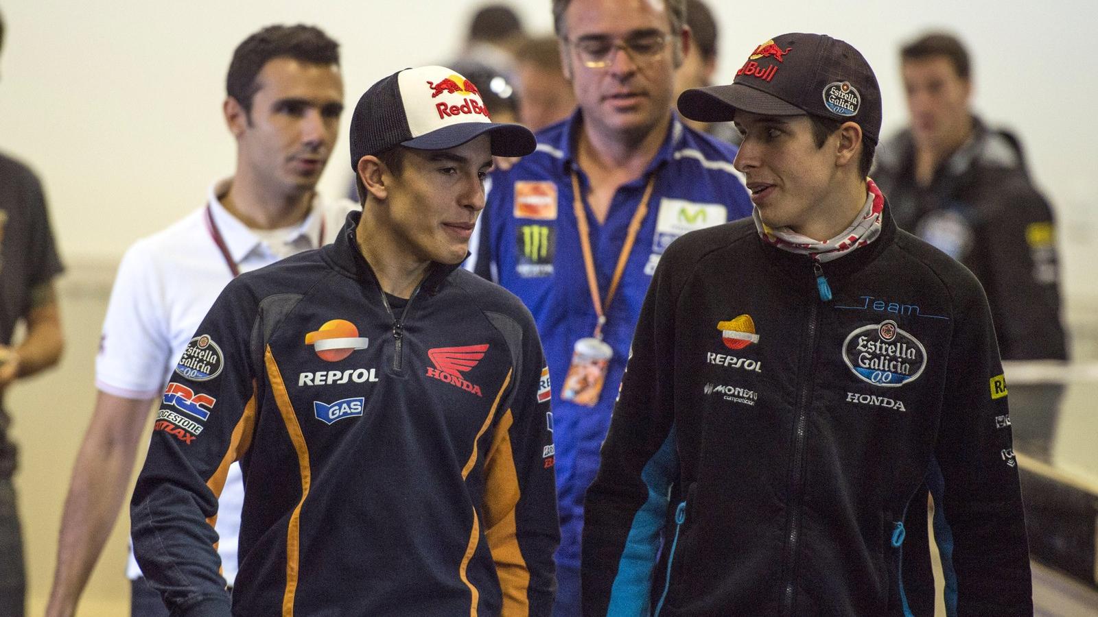 Marc Marquez (balra) nagyon bízik abban, hogy a spanyol szurkolók előtt világbajnok lesz az öccséből FOTÓ: EUROPRESS/GETTY IMAGE