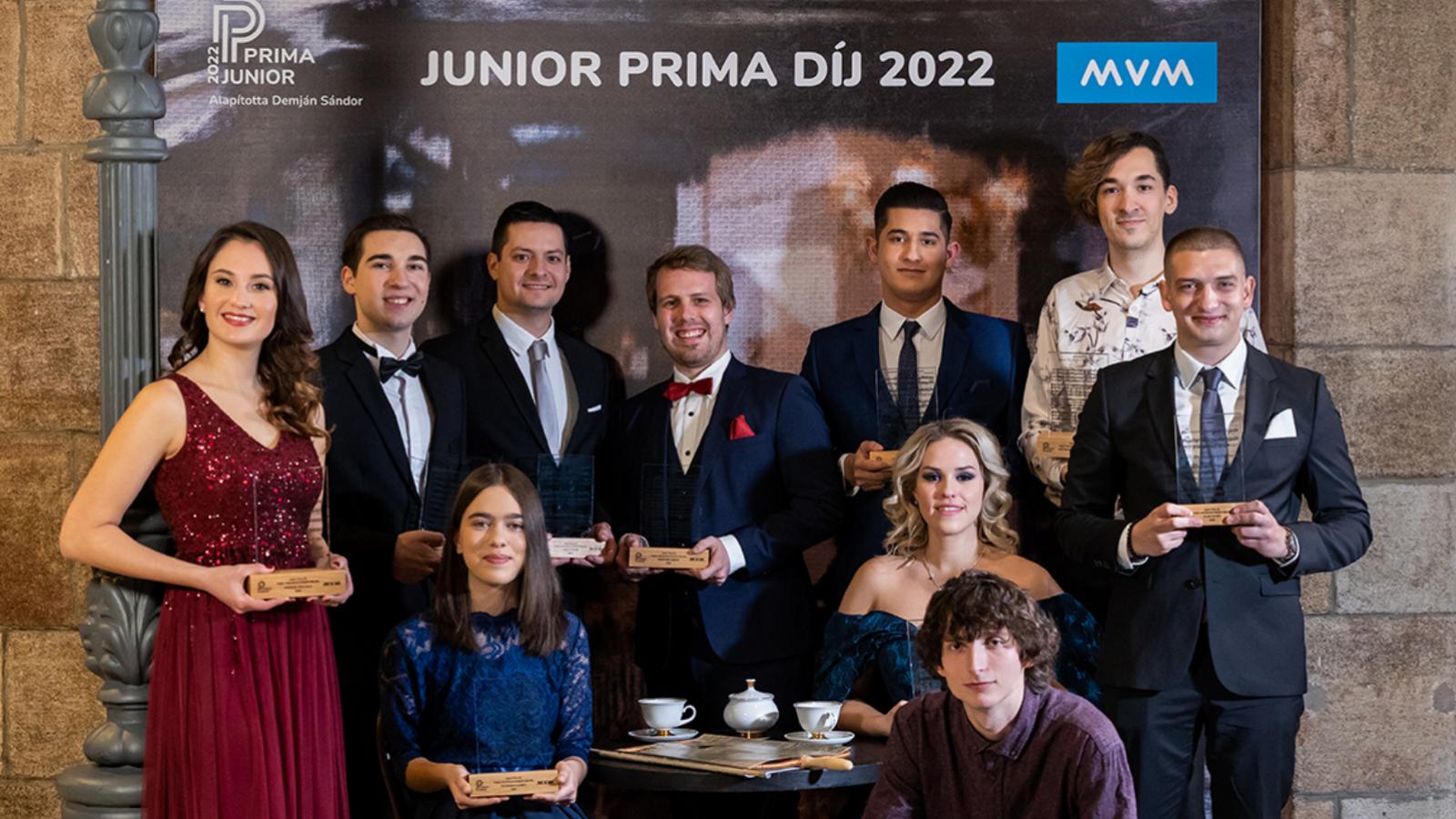 A Junior Prima Díj magyar zeneművészet kategóriájának 2022-es díjazottjai