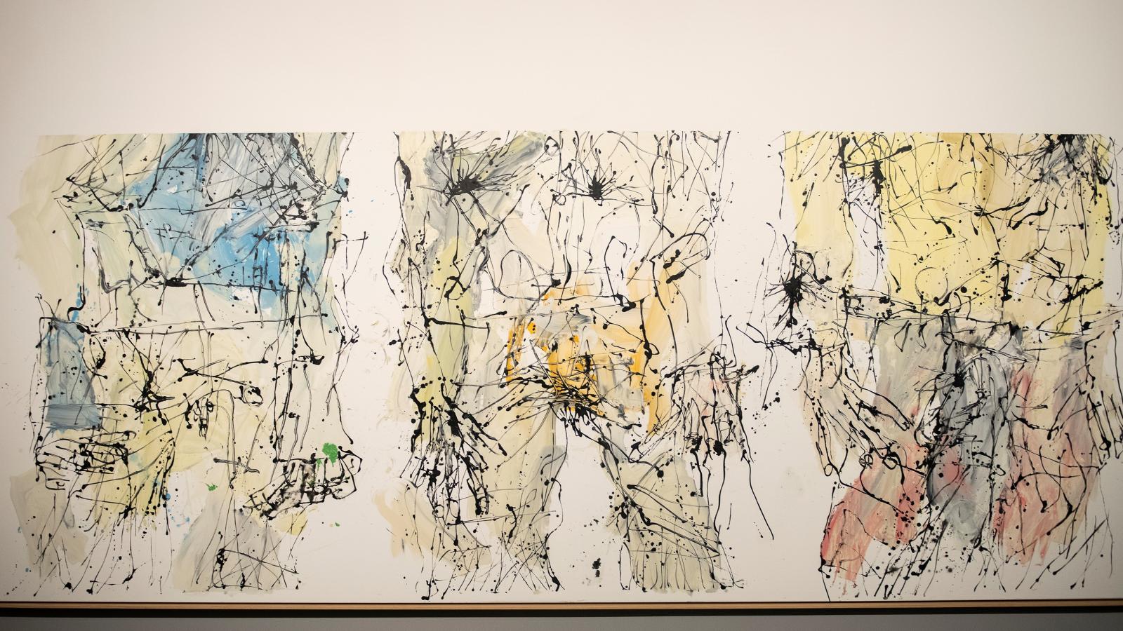 Baselitz a tárlatra kölcsönadta a 2011-ben készült, Asger Jorntól ellágyulok című, nagyméretű festményét