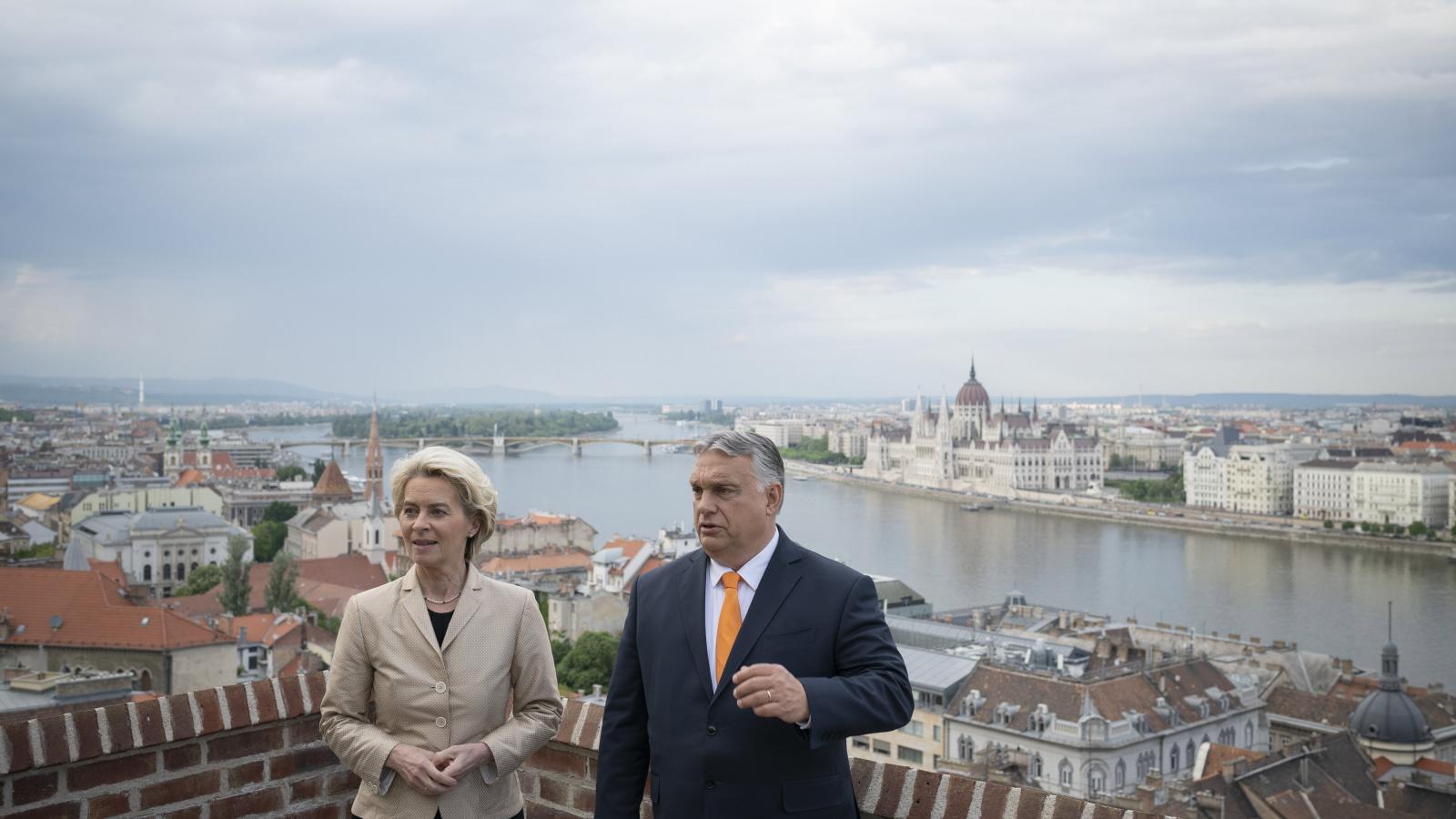 Ursula von der Leyen, az Európai Bizottság elnöke és Orbán Viktor miniszterelnök Budapesten