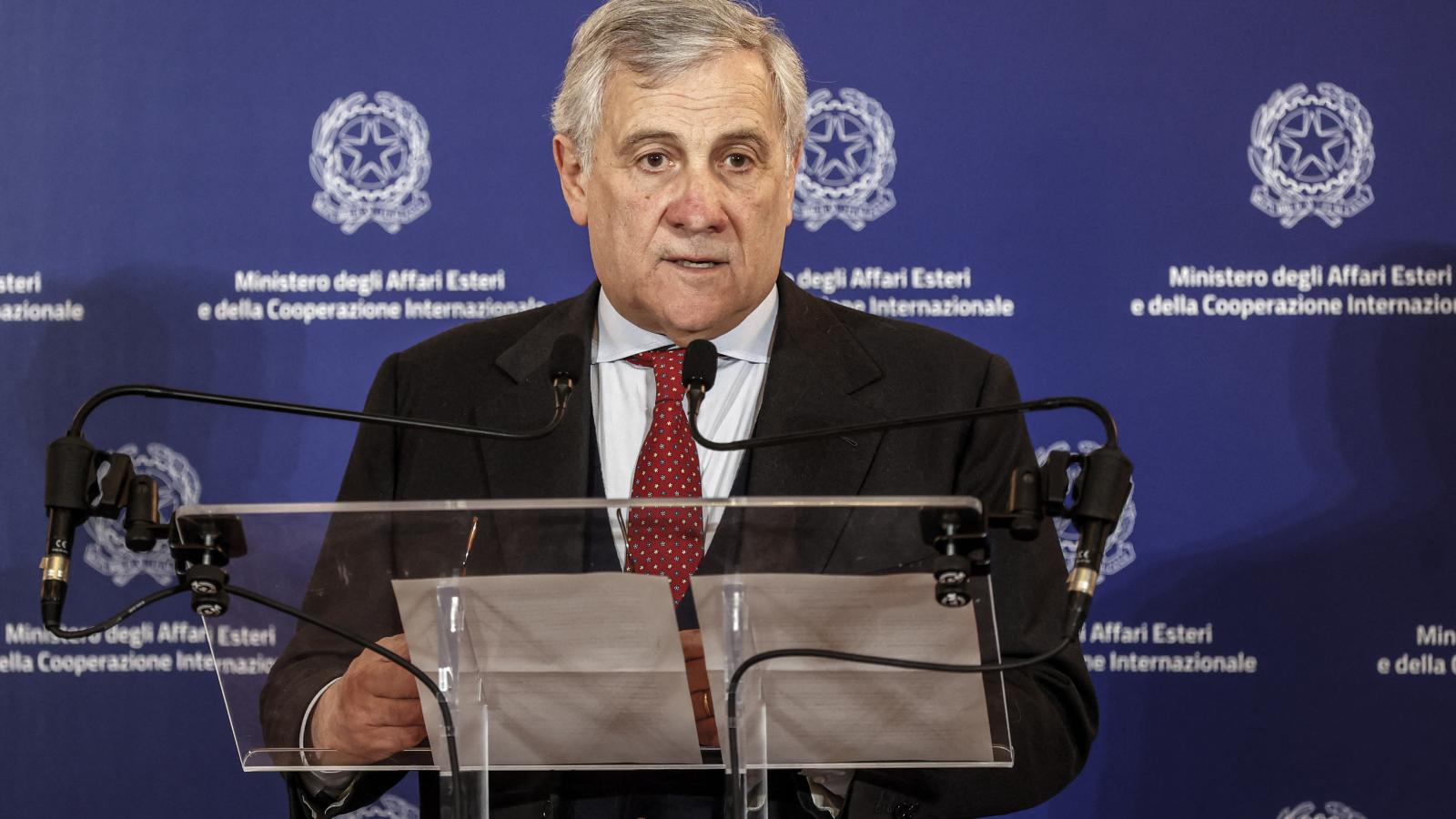 Antonio Tajani olasz külügyminiszter