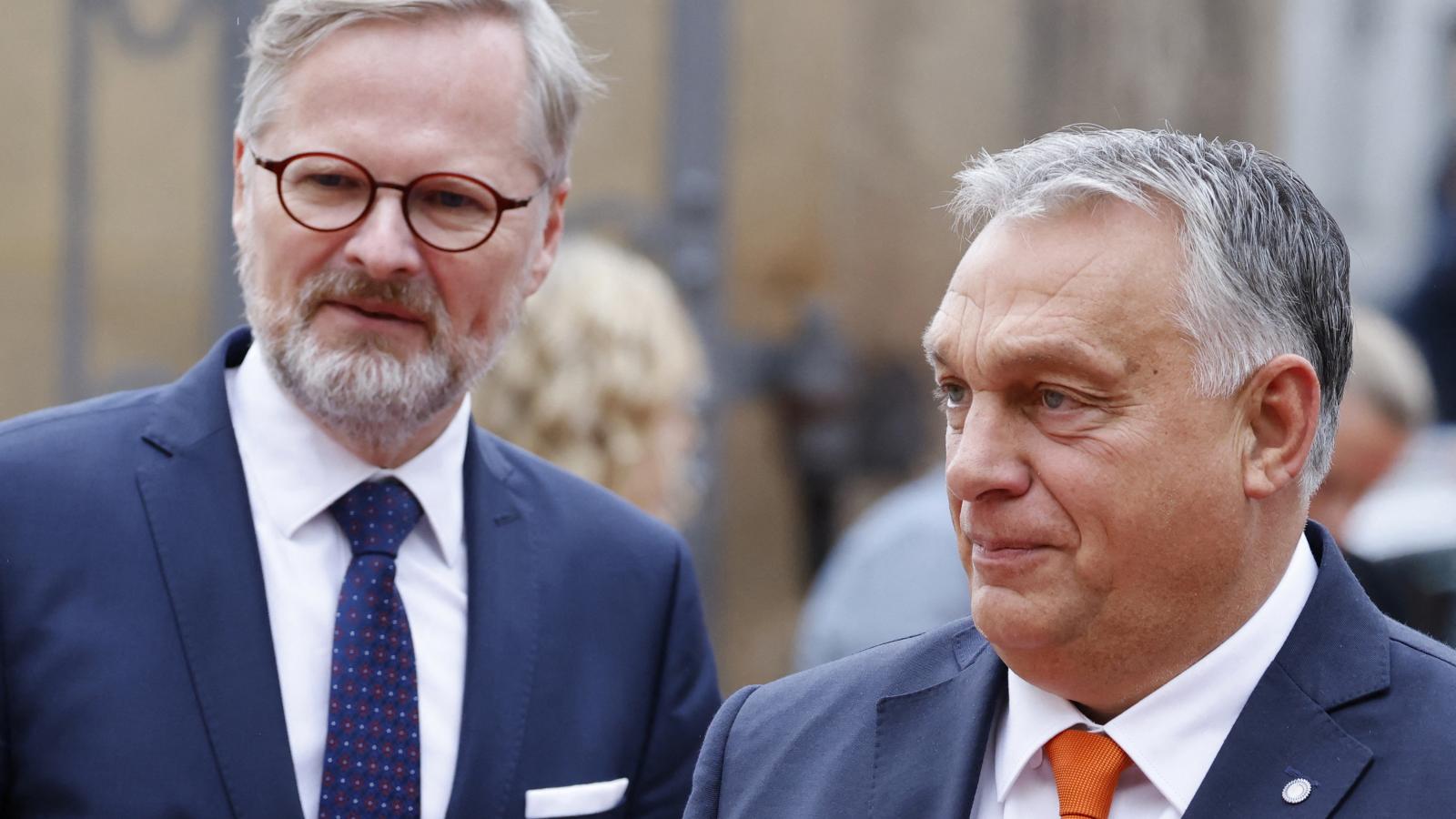 Petr Fiala Cseh miniszterelnök és Orbán Viktor