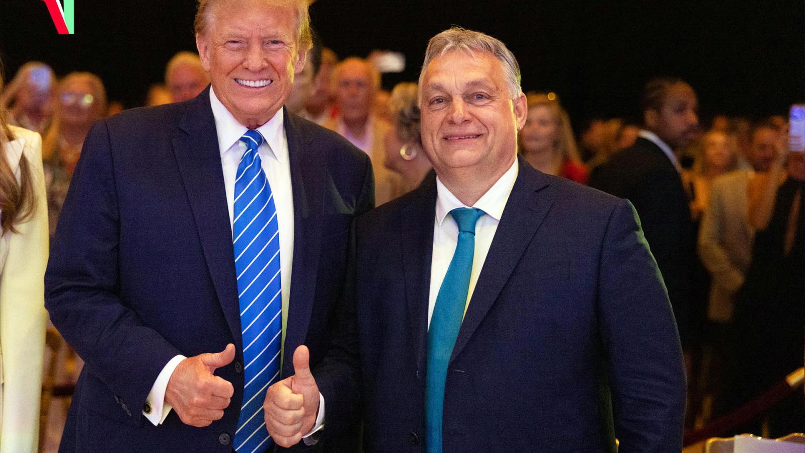 Donald Trump harcostársaként köszöntötte Orbánt, akit nagyon erős vezetőnek nevezett