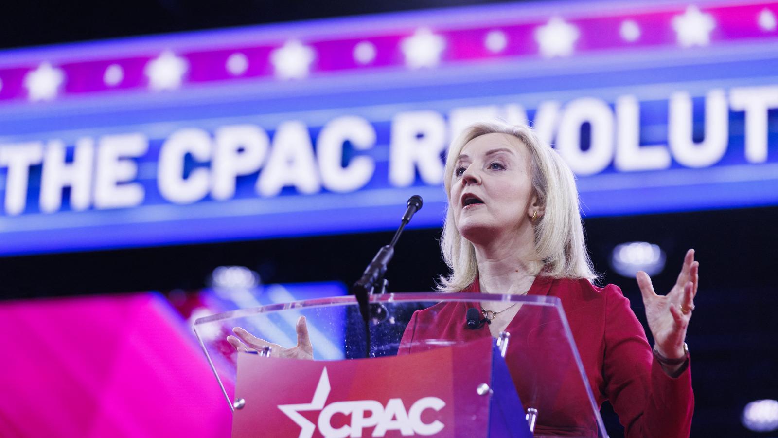 Truss a CPAC marylandi konferenciáján kifejtette, hogy a konzervatívoknak legfeljebb egy évtizedük van a gazdasági és kulturális szabadság és a Nyugat számára oly kedves intézmények megmentésére